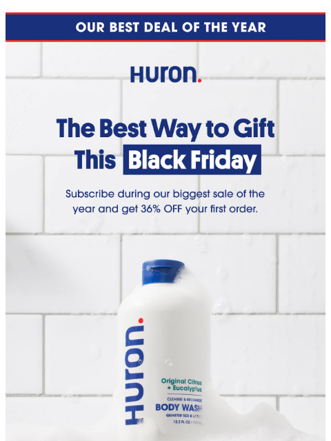 usehuron newsletter: The smartest way to save this Black Friday
