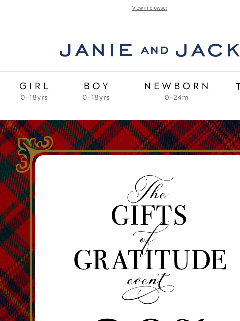 Featuring all the gifts to give and get. View in browser Stores Janie and Jack Girl Boy Newborn Tween Janie and Jack Girl Boy Newborn Tween Girl Boy Newborn Girl Newborn Boy Accessories Sale Gift