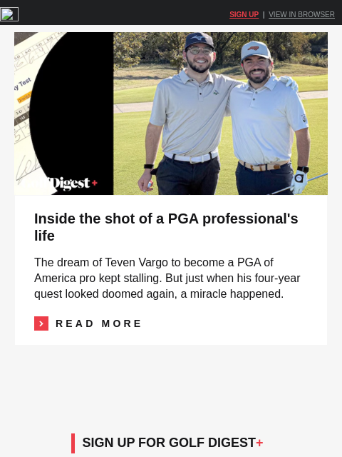 golfdigest newsletter: When it's OK to bail on a tee time