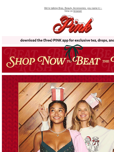 vspink newsletter: Woke Up & Chose 30% Off EVERYTHING