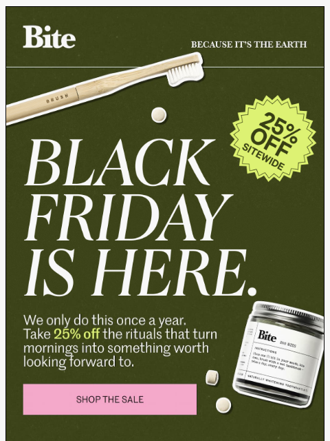 bitetoothpastebits newsletter: OUR BIGGEST SALE OF THE YEAR