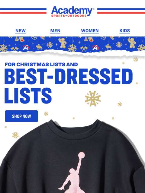 academy newsletter: Kids' Gifts: Fleece from Jordan + adidas