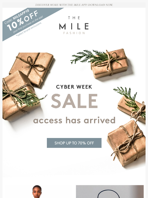 orchardmile newsletter: Your Cyber Week Access Starts Now