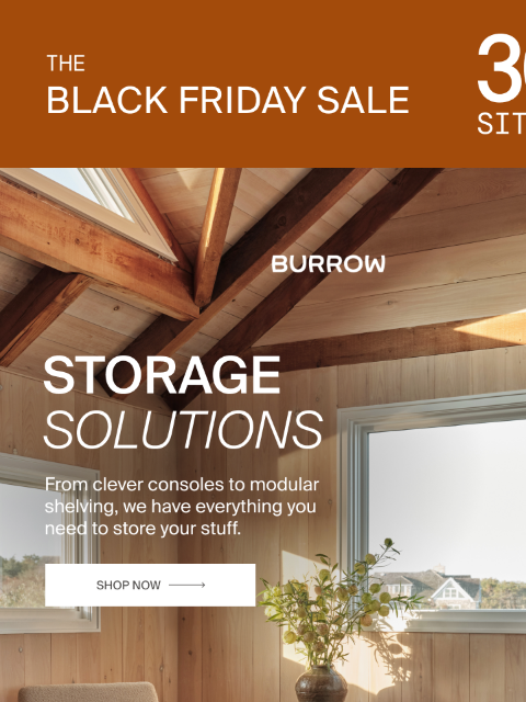 burrow newsletter: Clutter? Conquered.