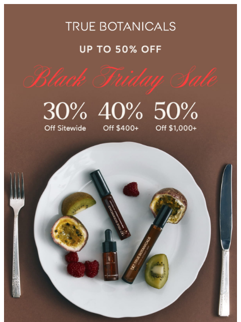 truebotanicals newsletter: 30% Off Stocking Stuffers