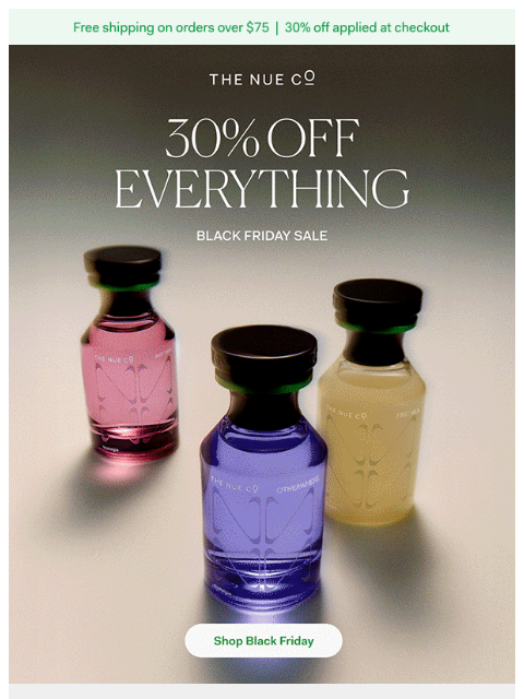 thenueco newsletter: One week, 30% off everything