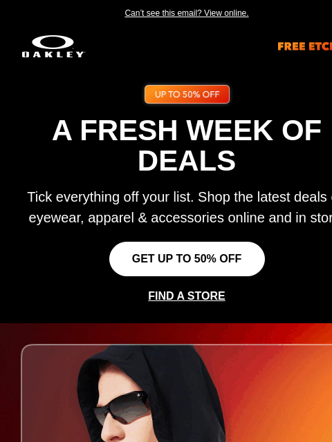 oakley newsletter: Up To 50% Off All Styles