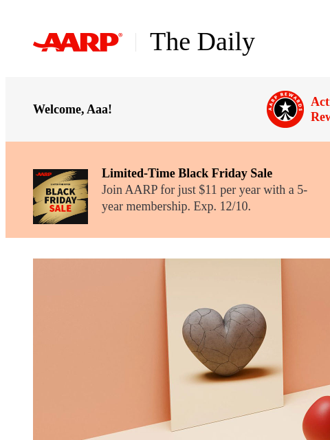 aarp newsletter: The Daily — 10 Worst Habits for Your Heart