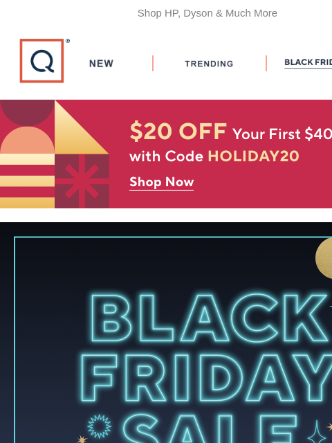 qvcemail newsletter: All Black Friday Deals Ship Free