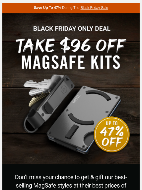 ridge newsletter: Act NOW MagSafe $96 OFF
