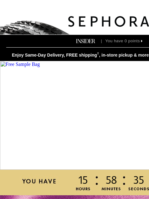 sephora newsletter: ‼️ CYBER WEEK DEALS ARE HERE ‼️