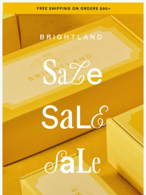 brightland newsletter: Our biggest sale of the year is on!