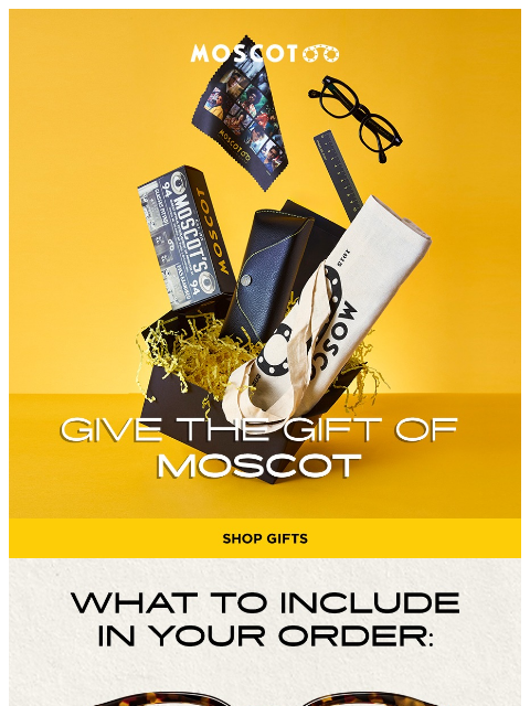 moscot newsletter: The Collector’s Gift Guide