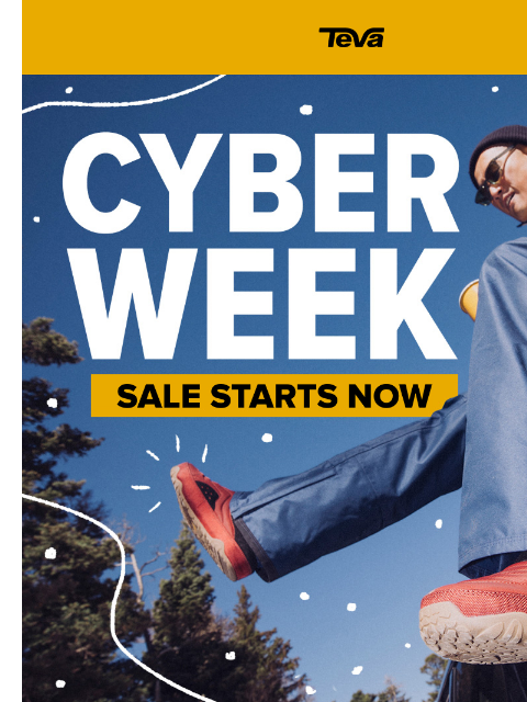 teva newsletter: ⚡⚡CYBER WEEK SALE IS LIVE️⚡⚡