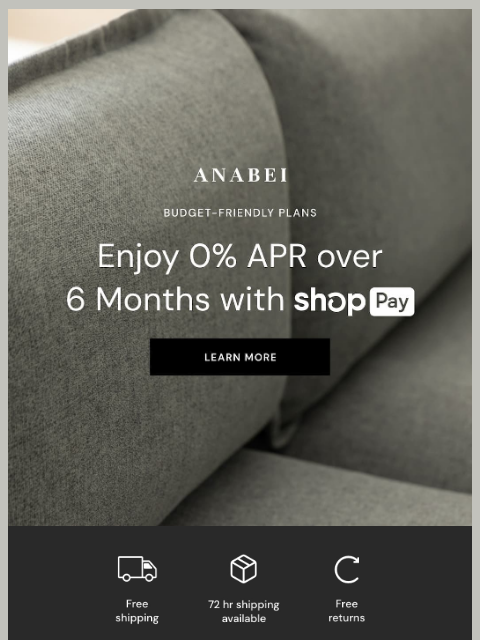 anabei newsletter: Financing available today  ✅