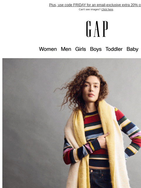 gap newsletter: Get ahead on giving >> 60% OFF GIFTS FOR EVERYONE