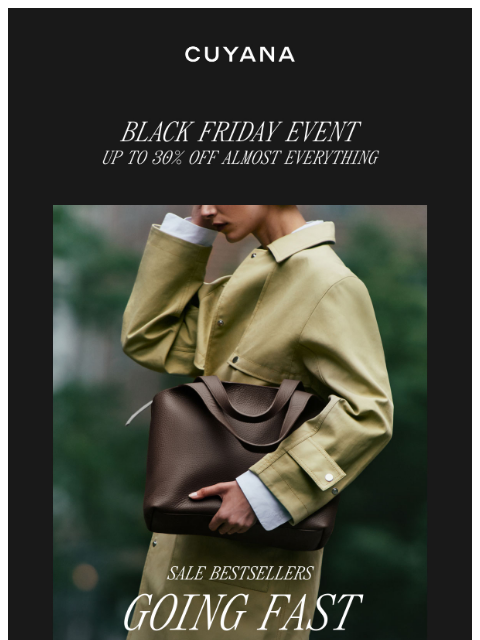 cuyana newsletter: Almost Sold Out: Sale Favorites