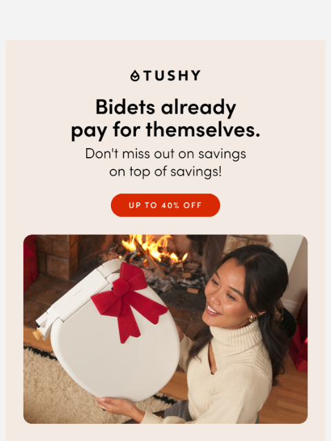 hellotushy newsletter: Up to 40% off SITE WIDE ⚫