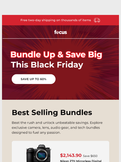 focuscamera newsletter: Premium bundles, unmatched savings 🔥