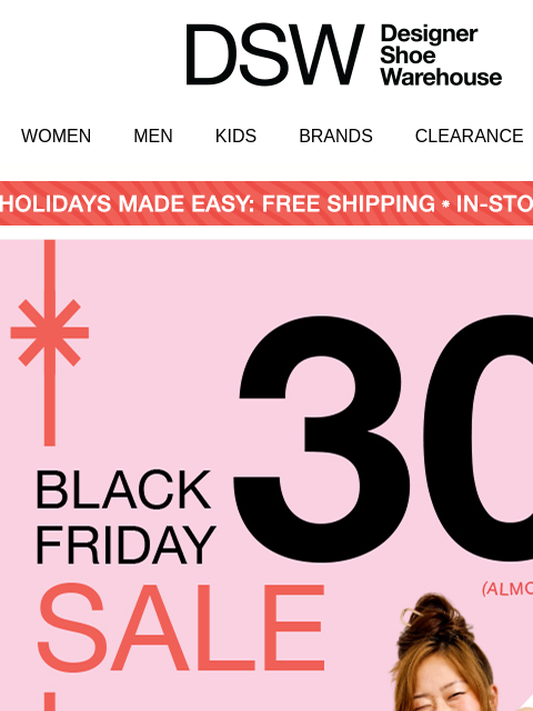 dsw newsletter: Holiday parties 🤝 30% OFF