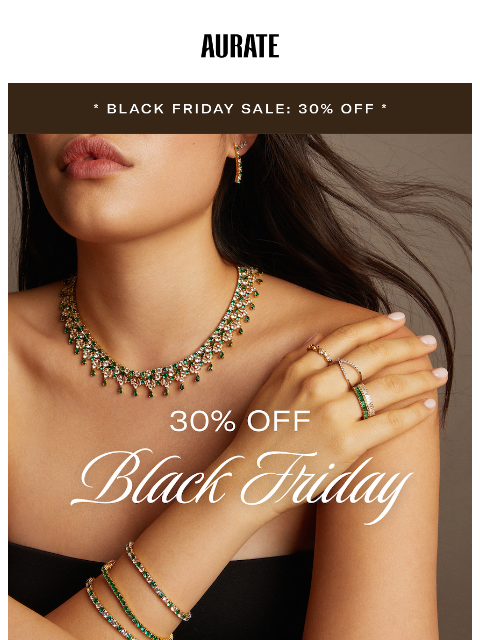 auratenewyork newsletter: One for You, Three for Me—30% off Makes It Easy