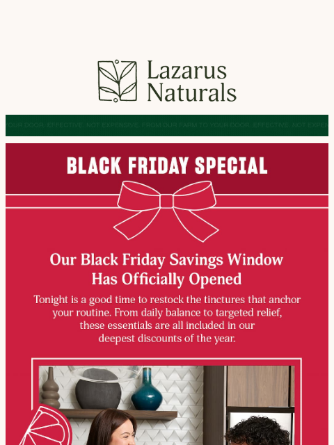 lazarusnaturals newsletter: 🏁 Ready, Set, Save Up to 35% Off!