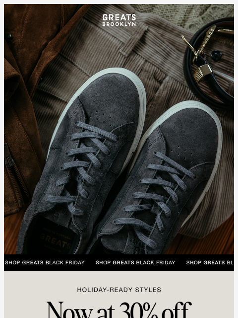 greatsbrand newsletter: The sneakers everyone wants, NOW 30% OFF