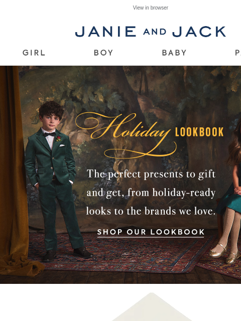 janieandjack newsletter: A gift for you: 15% off your purchase