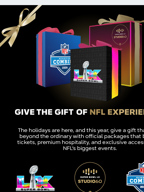 seahawksemail newsletter: 🎁 Give The Gift of NFL Experiences