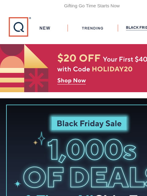 qvcemail newsletter: We Couldn't Wait! Black Friday Sale
