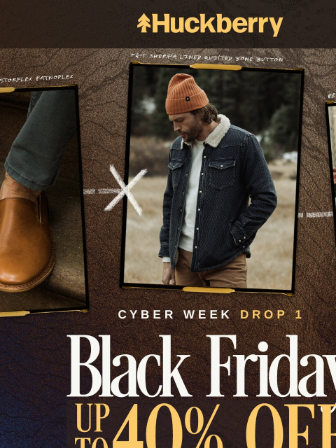huckberry newsletter: Our Biggest Sale of the Year