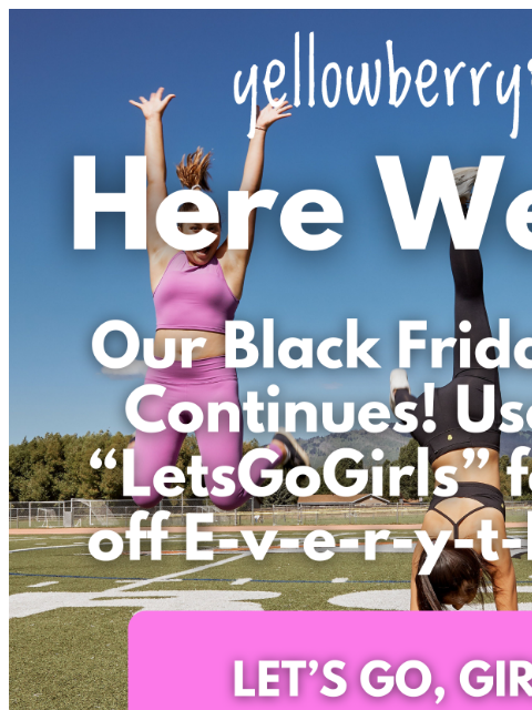 yellowberrycompany newsletter: ⚡️20% Off EVERYTHING⚡️