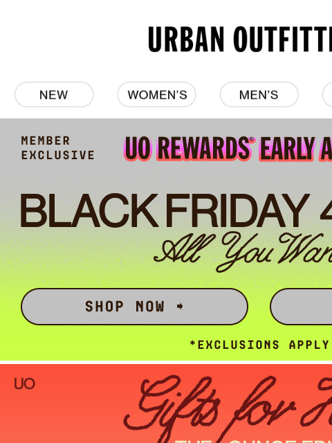 urbanoutfitters newsletter: cute, giftable loungewear (now 40% OFF 😍)