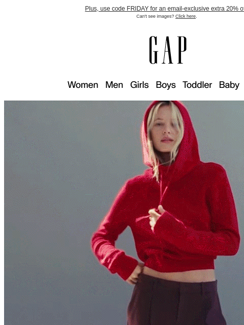 gap newsletter: GAP BLACK FRIDAY IS OFFICIALLY HERE: 40% OFF EVERY...