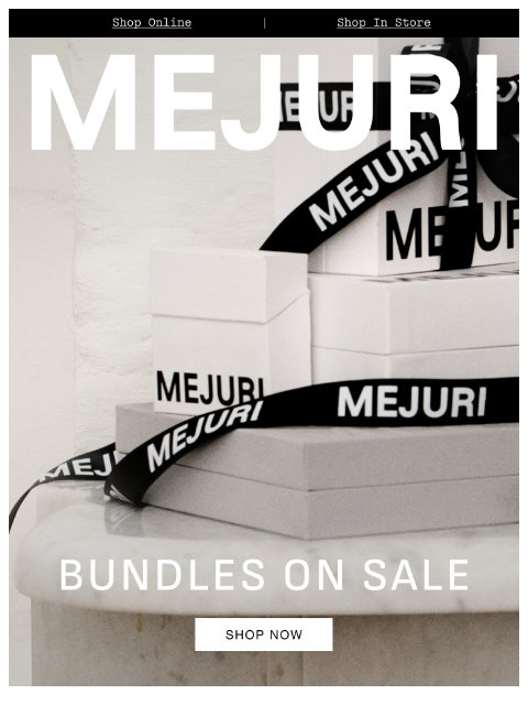 mejuri newsletter: Bundles…but Make Them 30% Off