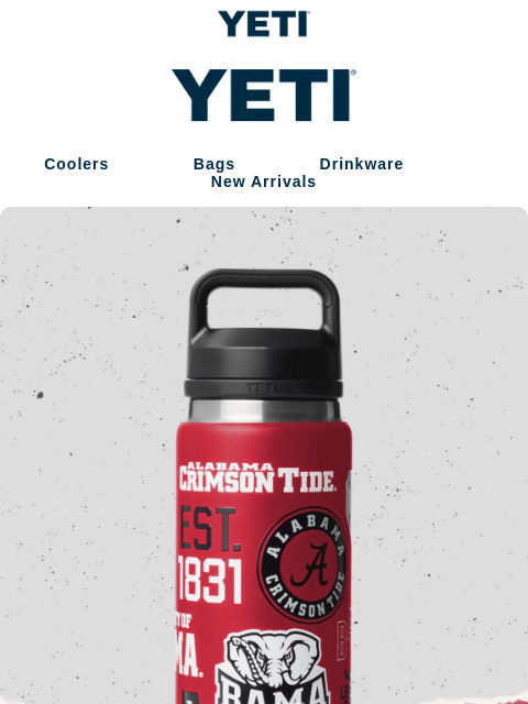 yeti newsletter: The Limited Edition Alabama Rambler® Bottle Just D...