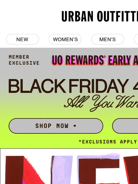 urbanoutfitters newsletter: New AND 40% Off?! 🤯