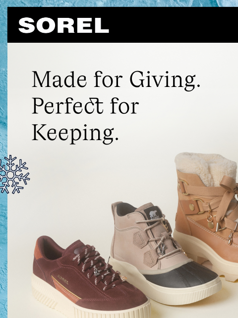 sorel newsletter: Gifting for Others (& Yourself)