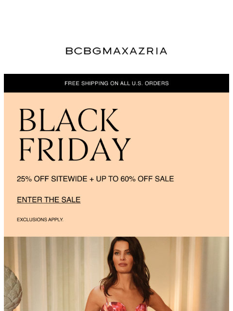 bcbg newsletter: Black Friday: 25% Off Your Holiday Picks