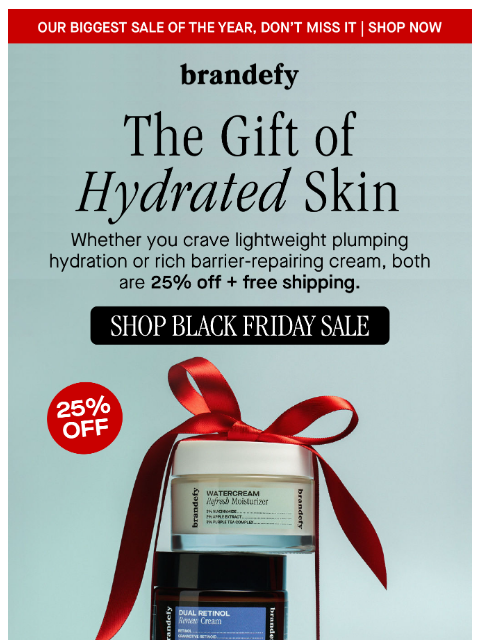 brandefyskin newsletter: This just in: 25% off plump + smooth skin