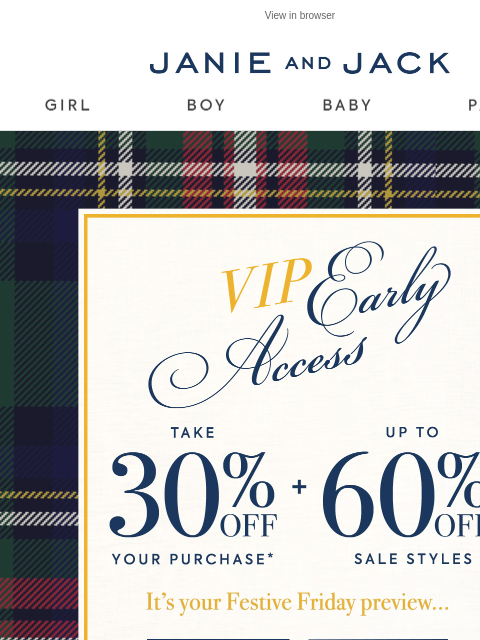 janieandjack newsletter: A matching moment for the family...