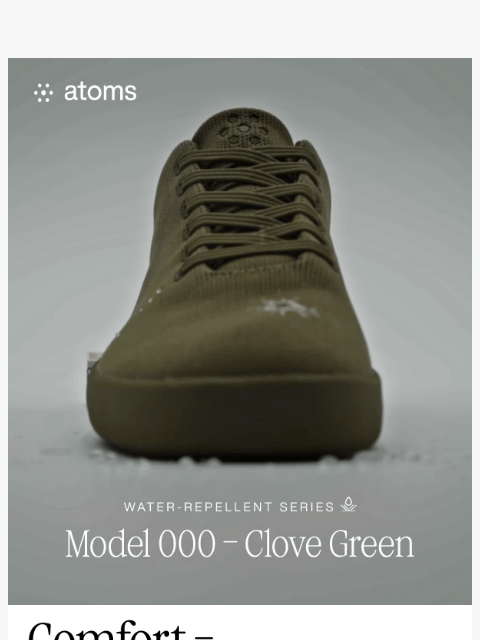 atoms newsletter: Model 000 - Clove Green (Water-repellent)