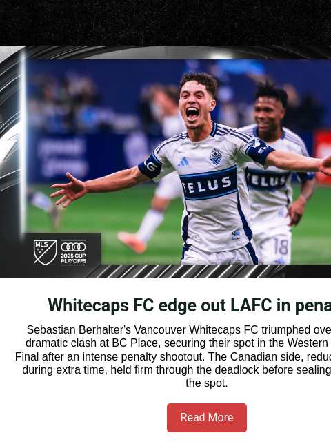 mlssoccer newsletter: Whitecaps FC prevail, New York City FC shocks, and...