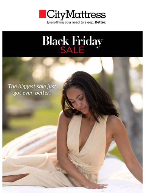 citymattress newsletter: Can’t-Miss Black Friday Savings