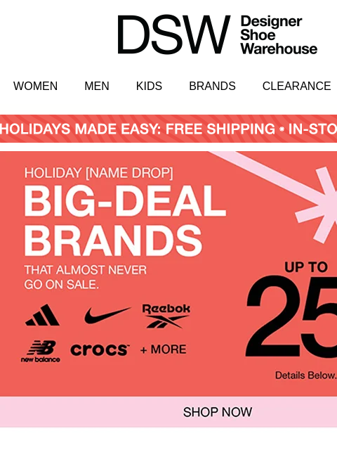 dsw newsletter: We’re dishing out UGG up to 30% off