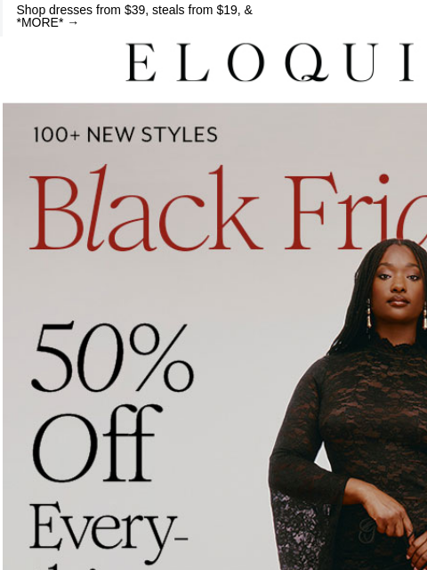 eloquii newsletter: New & 50% off 👗