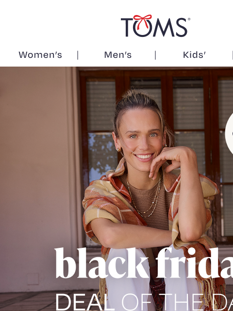 toms newsletter: Deal of the Day — Limited-Edition Alpargata: Was $...