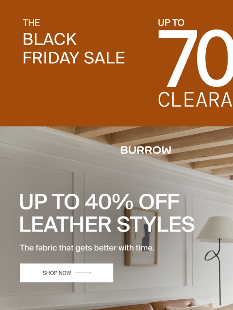 burrow newsletter: Looking good in leather