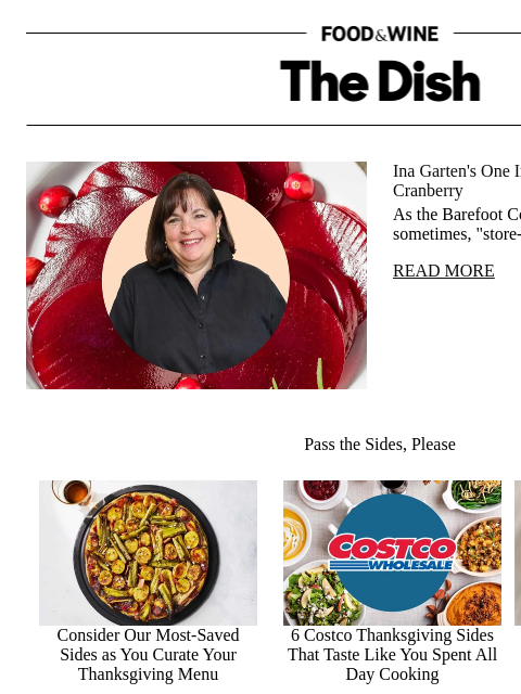 foodandwine newsletter: Ina Garten's One Ingredient to Upgrade Canned Cran...