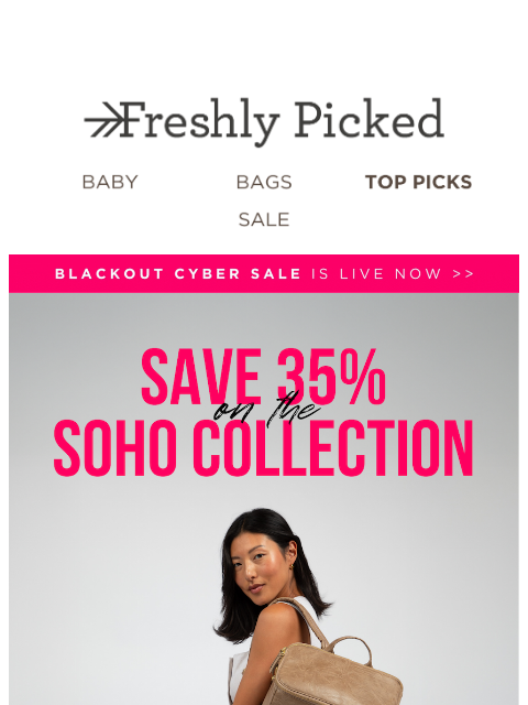 freshlypicked newsletter: Our newest bag just went on sale.